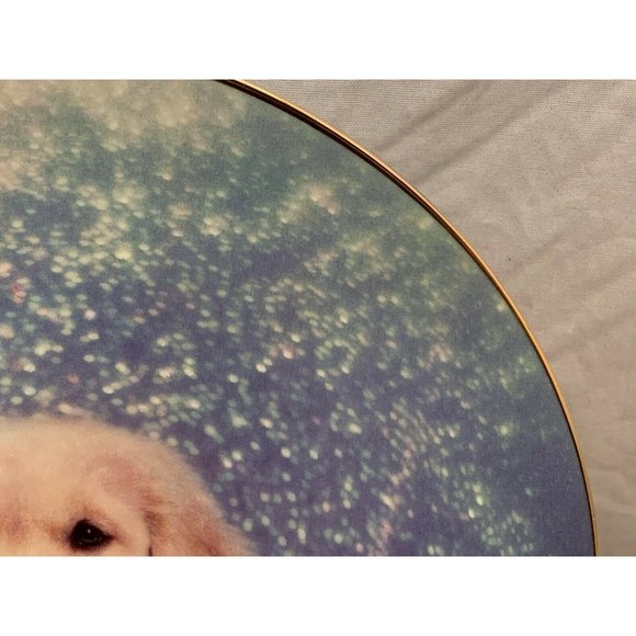 1995 Partytime Puppy Plate - Paulette Braun - Golden Puppy Portraits Collection - Picture 4 of 8